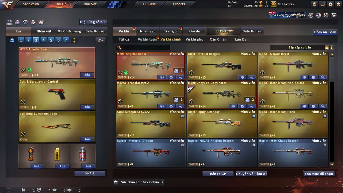 shop acc cf uy tin gia re